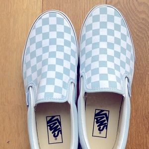 Vans Classic Slip-On Baby Blue Checkerboard W8.5M7